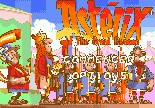 Заставка игры Asterix and the Great Rescue